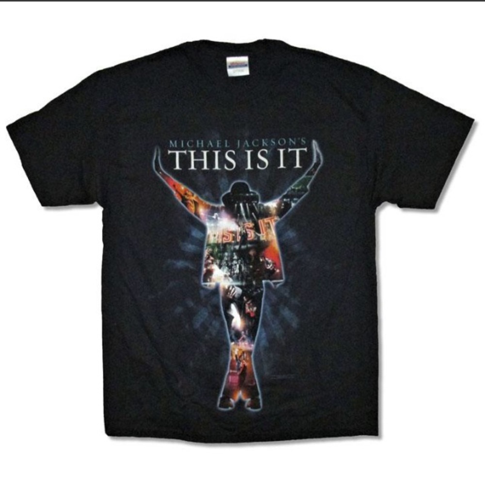 Michael Jackson THIS IS IT Collage Tshirt 2XL